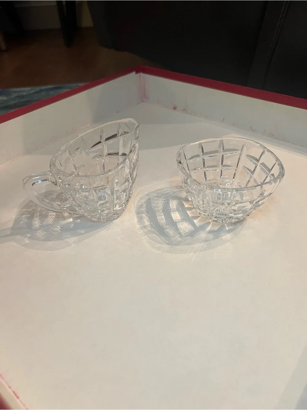 Bohemia Crystal Creamer & Sugar Bowl Set
